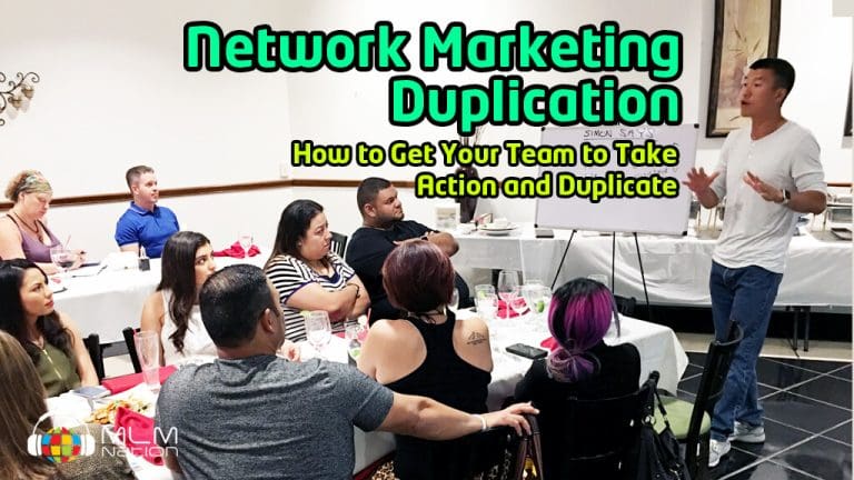 Simon Chan doing a small group training and creating network marketing duplication